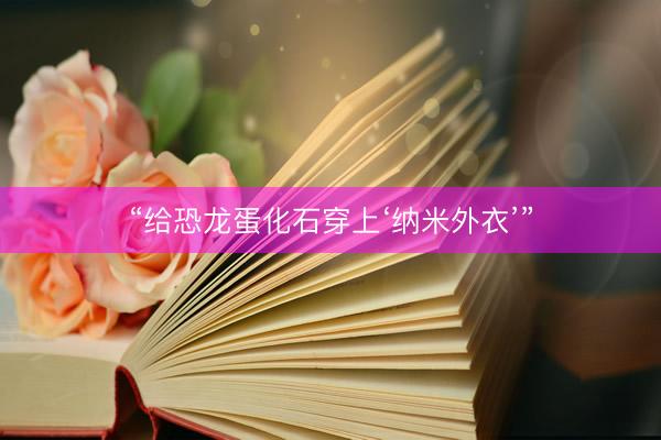 “给恐龙蛋化石穿上‘纳米外衣’”