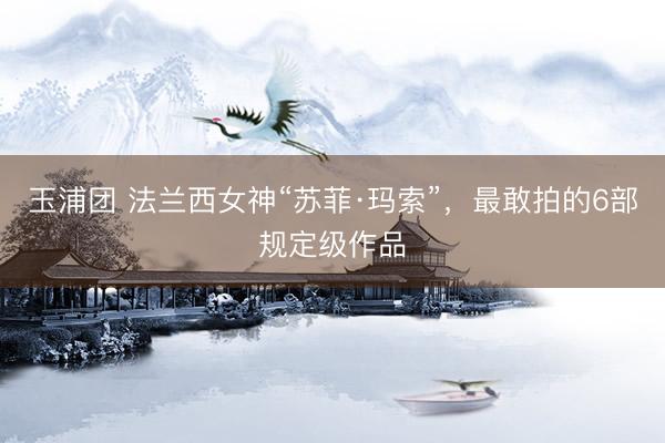 玉浦团 法兰西女神“苏菲·玛索”，最敢拍的6部规定级作品